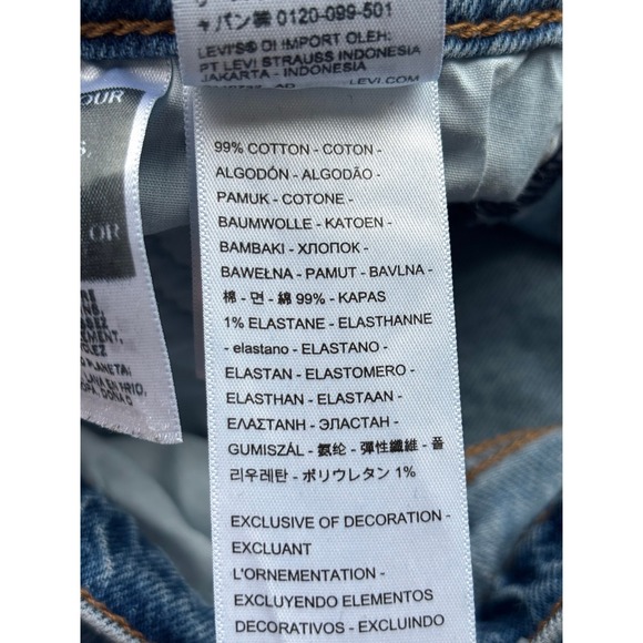Levis Ribcage Straight Ankle Jean Women Medium Wash Blue High Rise (fits 25x27) - Picture 10 of 12